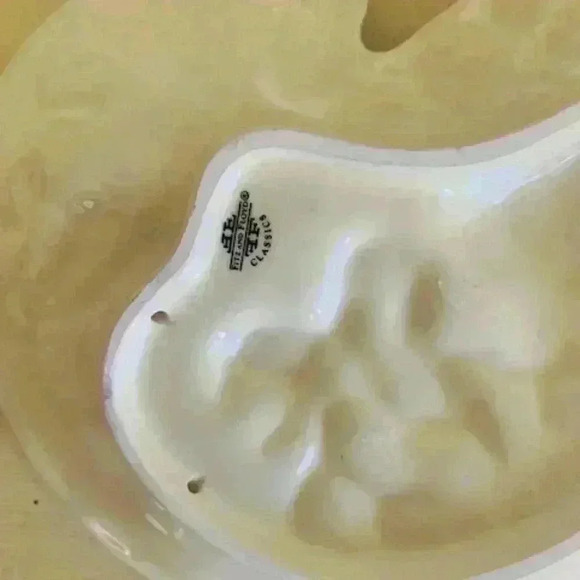 Fitz and Floyd Oceana Nautilus Shell coral serving plate tray dish hangi… - Picture 4 of 4